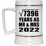 86th Anniversary Square Root of 7396 Years As Mr & Mrs 2022 - Beer Stein