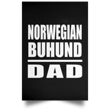 Norwegian Buhund Dad - Poster Portrait
