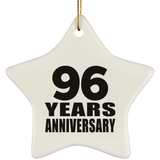 96th Anniversary 96 Years - Star Ornament