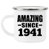 83rd Birthday Amazing Since 1941 - 12oz Camping Mug