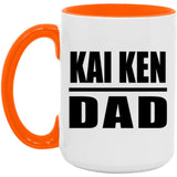 Kai Ken Dad - 15oz Accent Mug Orange