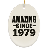 45th Birthday Amazing Since 1979 - Oval Ornament