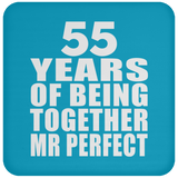 55th Anniversary 55 Years Of Being Mr Perfect - Drink Coaster