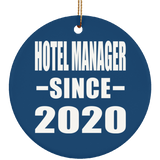 Hotel Manager Since 2020 - Circle Ornament