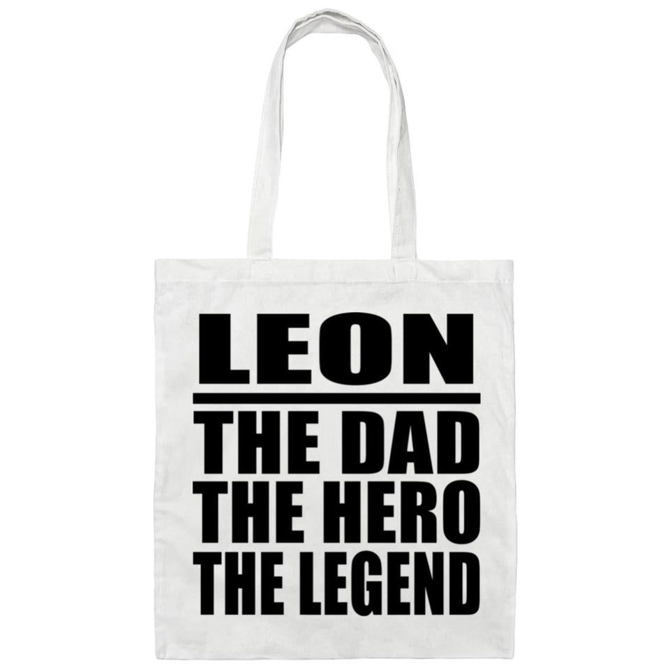 Leon The Dad The Hero The Legend - Tote Bag White