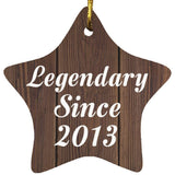 11th Birthday Legendary Since 2013 - Star Ornament D