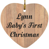 Lynn Baby's First Christmas - Heart Ornament C