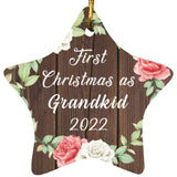 First Christmas As Grandkid 2022 - Star Ornament A