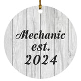 Mechanic Established Est. 2024 - Circle Ornament F