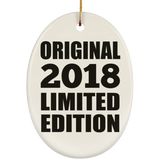 6th Birthday Original 2018 Limited Edition - Oval Ornament