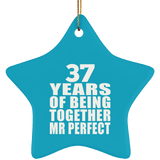 37th Anniversary 37 Years Of Being Mr Perfect - Star Ornament