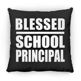 Blessed School Principal - Throw Pillow Black