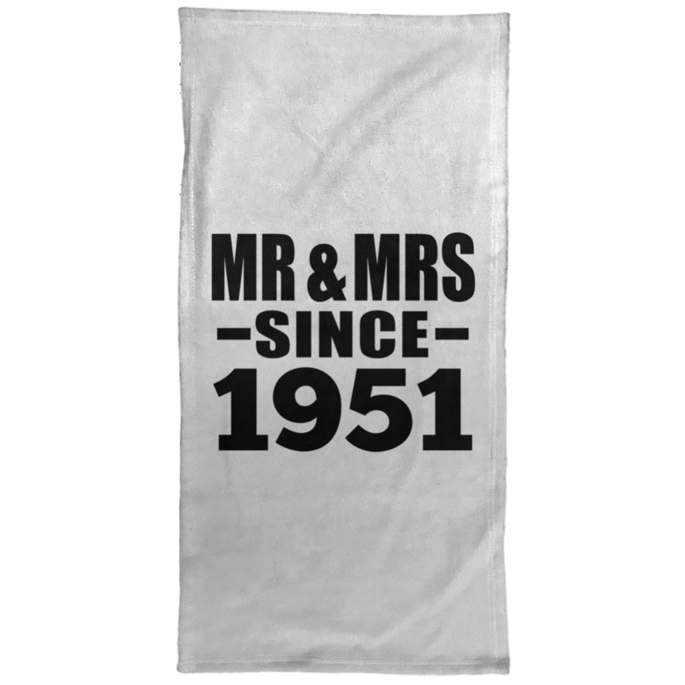 73rd Anniversary Mr & Mrs Since 1951 - Hand Towel