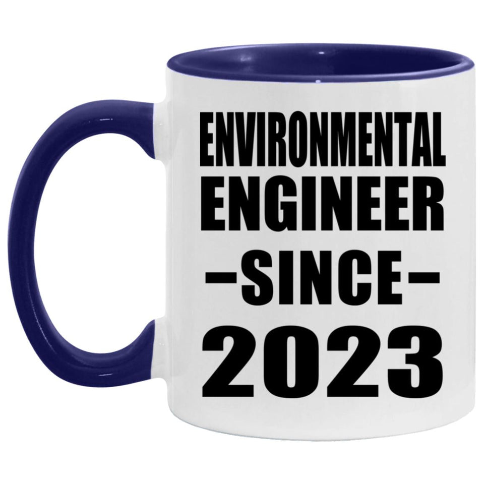 Environmental Engineer Since 2023 - 11oz Accent Mug Purple