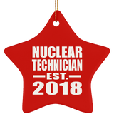 Nuclear Technician Established EST. 2018 - Star Ornament