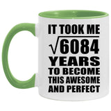 78th Birthday Took Square Root of 6084 Years To Awesome - 11oz Accent Mug Green