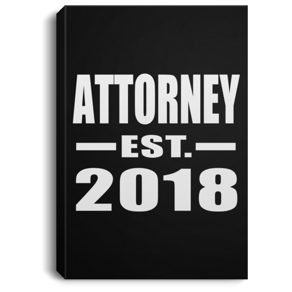 Attorney Established EST. 2018 - Canvas Portrait