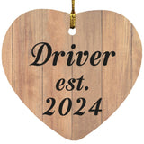 Driver Established Est. 2024 - Heart Ornament C