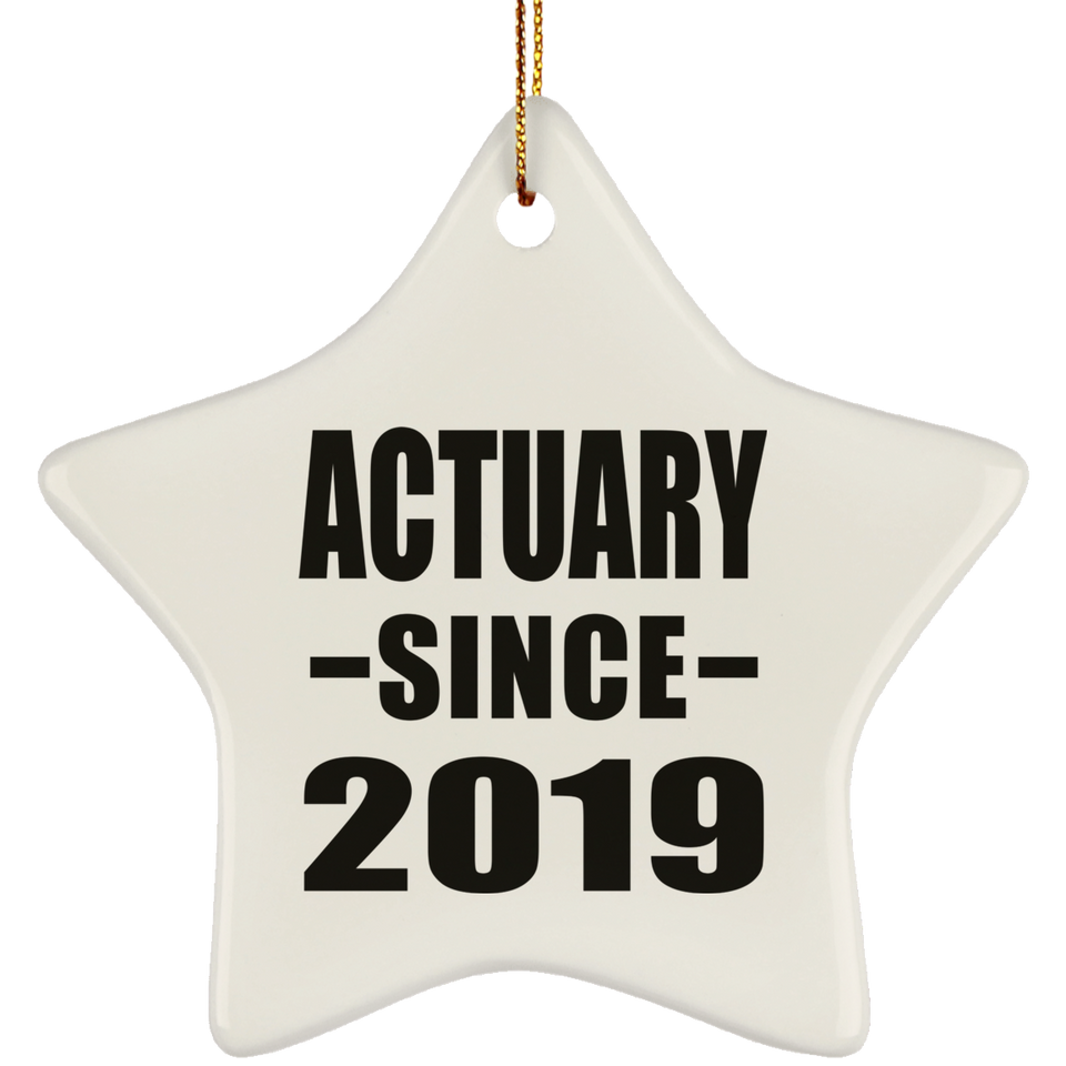 Actuary Since 2019 - Star Ornament