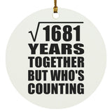 41st Anniversary Square Root of 1681 Years Who's Counting - Circle Ornament
