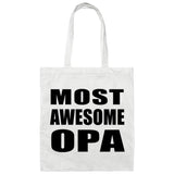 Most Awesome Opa - Tote Bag White
