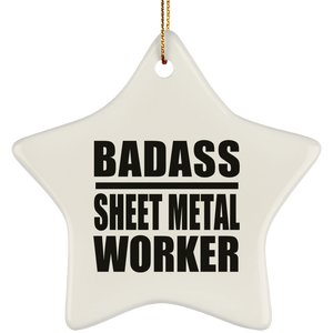 Badass Sheet Metal Worker - Star Ornament