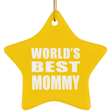 World's Best Mommy - Star Ornament