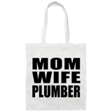 Mom Wife Plumber - Tote Bag White