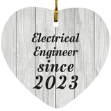 Electrical Engineer Since 2023 - Heart Ornament F