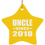 Uncle Since 2018 - Star Ornament