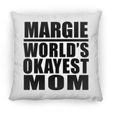 Margie World's Okayest Mom - Throw Pillow