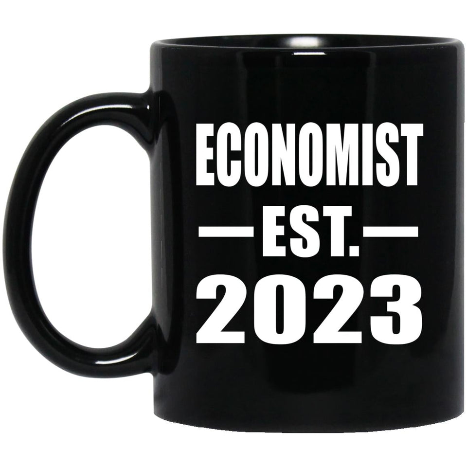 Economist Established EST. 2023 - 11oz Coffee Mug Black