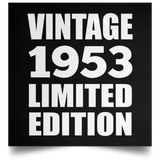71st Birthday Vintage 1953 Limited Edition - Poster Square