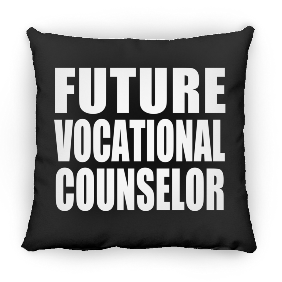 Future Vocational Counselor - Throw Pillow Black