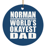 Norman World's Okayest Dad - Circle Ornament