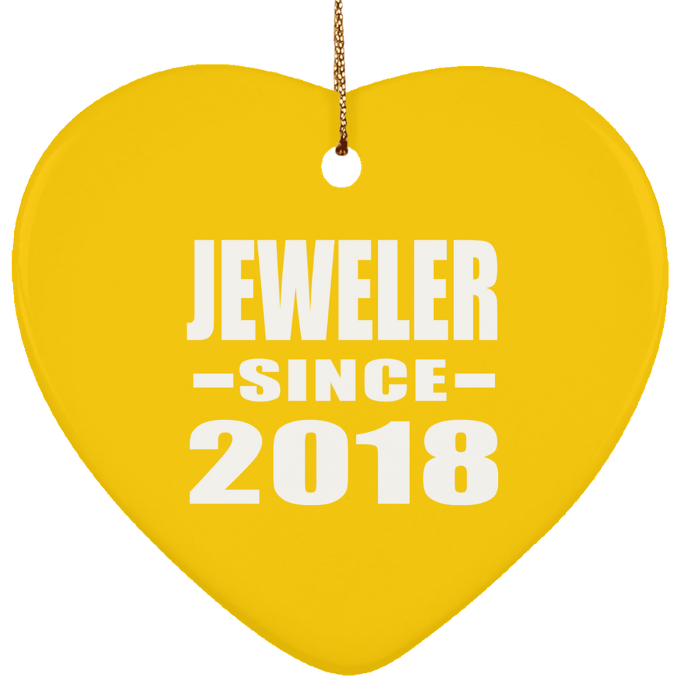 Jeweler Since 2018 - Heart Ornament