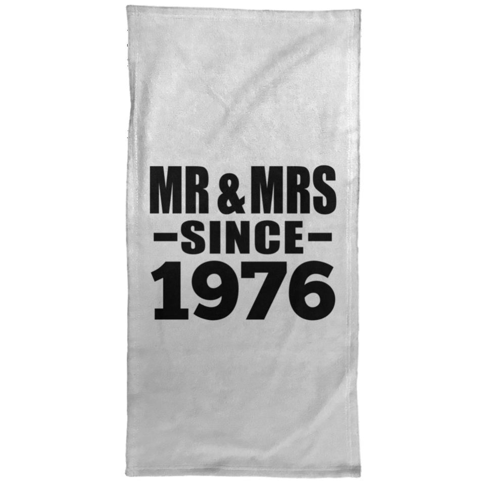 48th Anniversary Mr & Mrs Since 1976 - Hand Towel