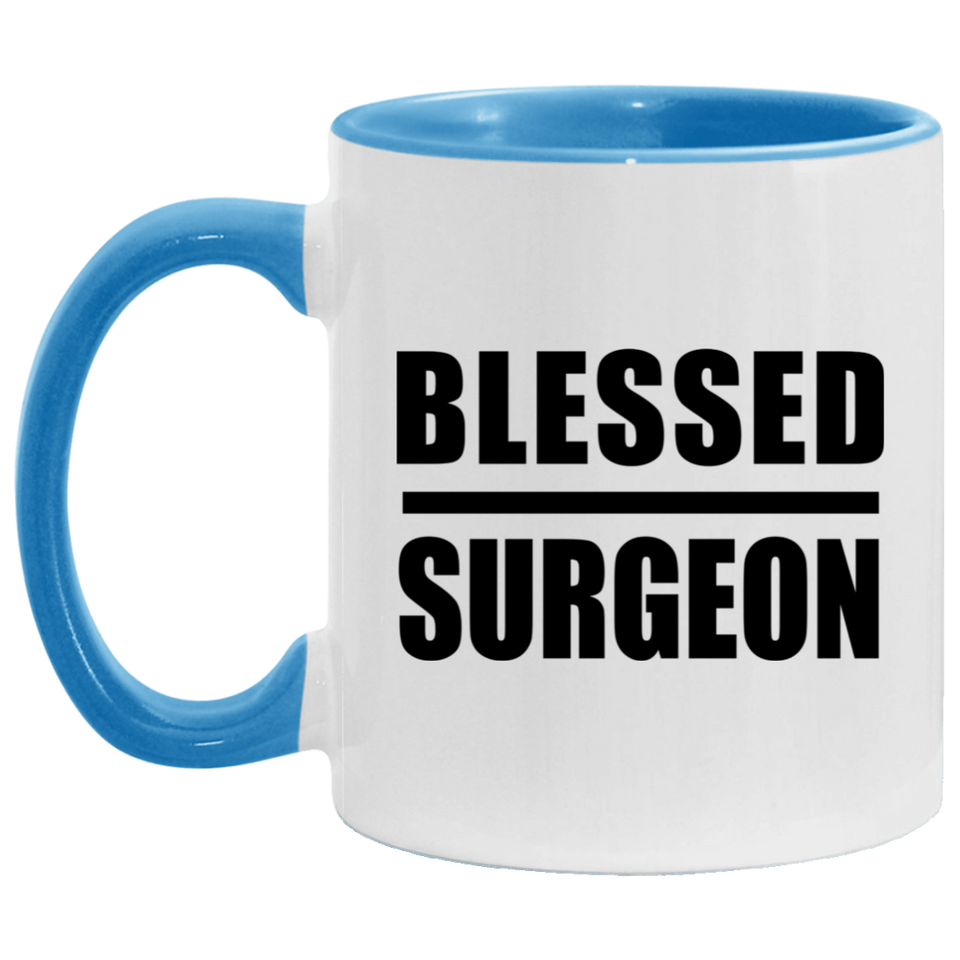 Blessed Surgeon - 11oz Accent Mug Blue