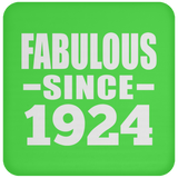 100th Birthday Fabulous Since 1924 - Drink Coaster