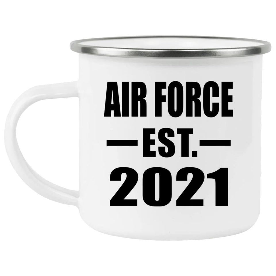 Air Force Established EST. 2021 - 12oz Camping Mug