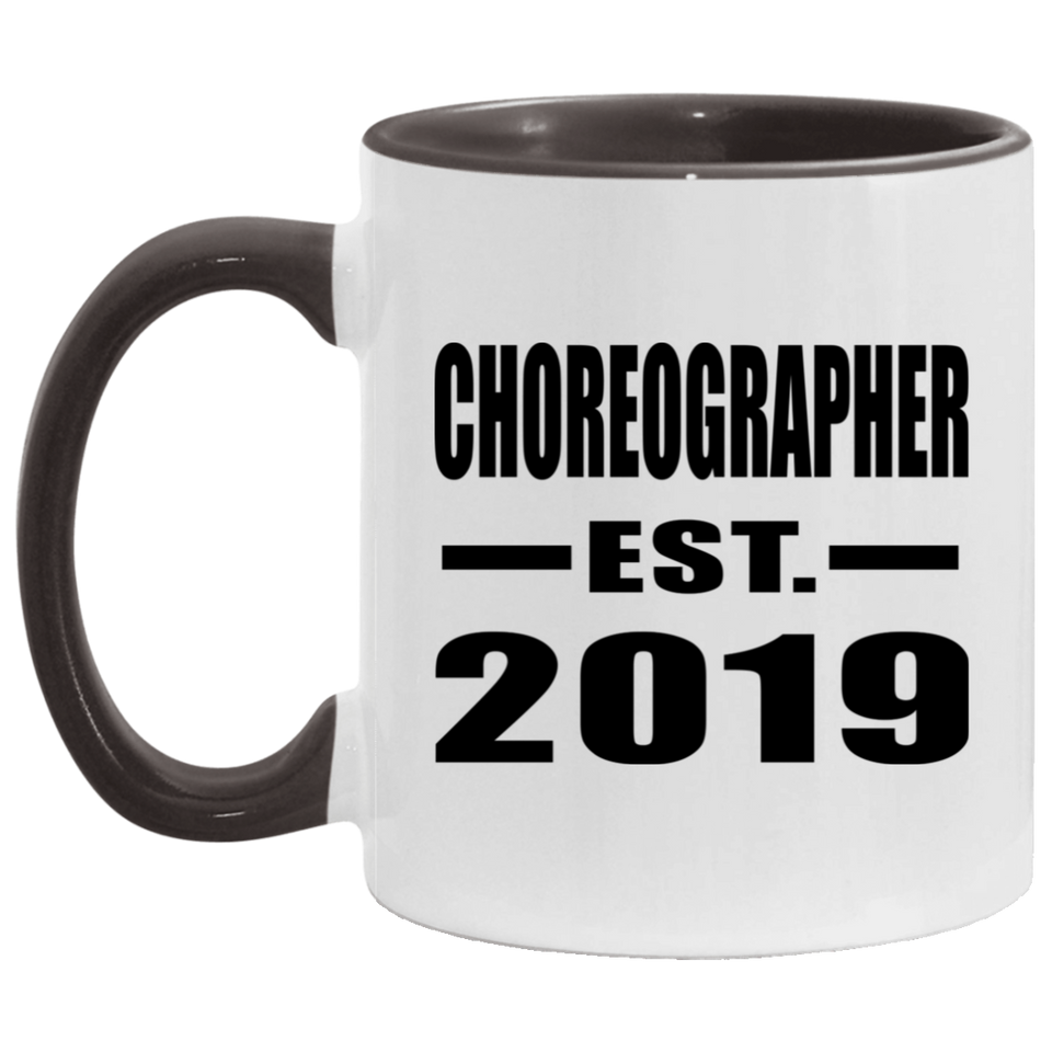 Choreographer Established EST. 2019 - 11oz Accent Mug Black