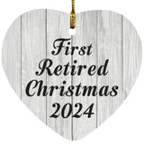 First Retired Christmas 2024 - Heart Ornament F