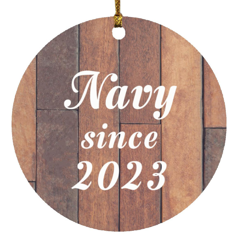 Navy Since 2023 - Circle Ornament E