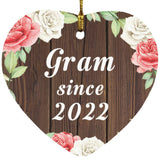Gram Since 2022 - Heart Ornament A
