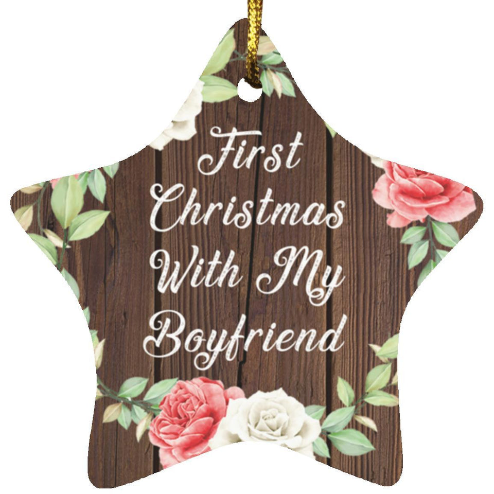 First Christmas With My Boyfriend - Star Ornament A