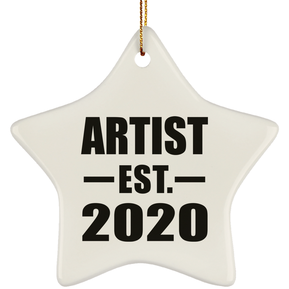 Artist Established EST. 2020 - Star Ornament