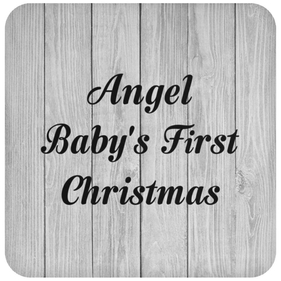 Angel Baby's First Christmas - Drink Coaster F