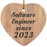 Software Engineer Since 2023 - Heart Ornament C