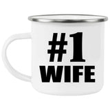 Number One #1 Wife - 12oz Camping Mug