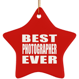 Best Photographer Ever - Star Ornament